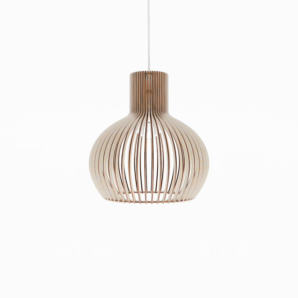 Solan Handcrafted Scandinavian Wooden Pendant Light by Frellio – View 10