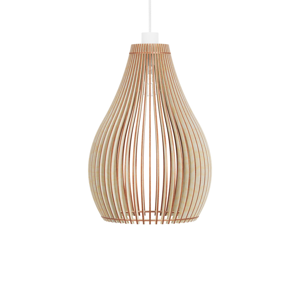 Vylda Handcrafted Wooden Pendant Light by Frellio – Scandinavian Design